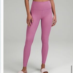 Lululemon Align High Rise Pant Leggings Full Length 28” Pink Size 6